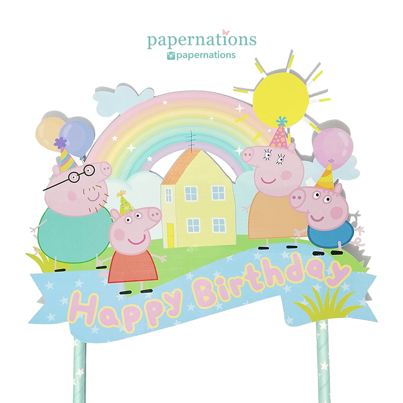 Peppa Pig Cake Topper